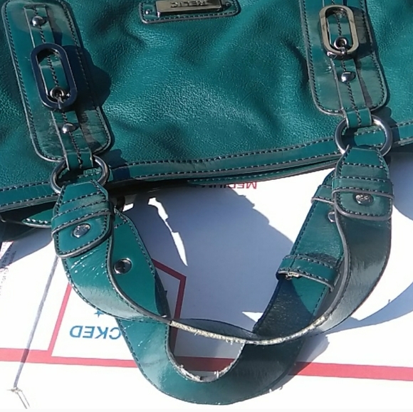 Relic By Fossil Handbag Purse Tote TEAL Green - Picture 7 of 8
